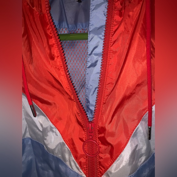 Neon Blue and Orange H&M Lightweight Athletic Jacket - Picture 2 of 8
